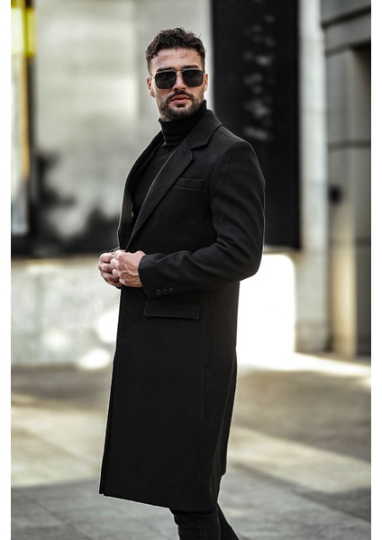 Erkek Dar Kesim Uzun Yünlü Kaşe Palto fiyatları