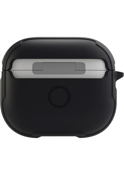 Airpods 3 (3.Nesil) Uyumlu Kılıf Valencia Serisi Aliminyum Iskelet Microrepel Kablosuz Şarj Destekli