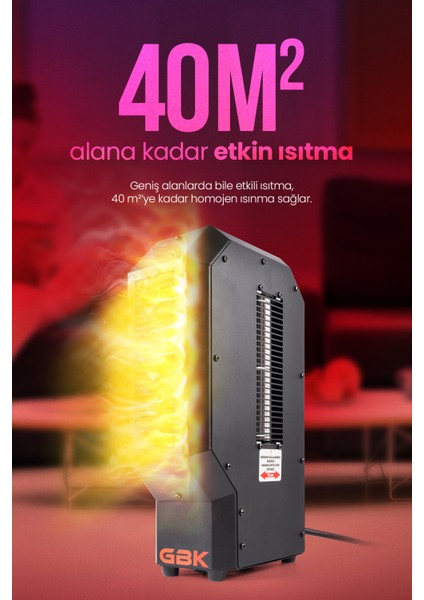 Fanlı Isıtıcı 3400W Ev, atölye, ofis, prefabrik yapı için uygun