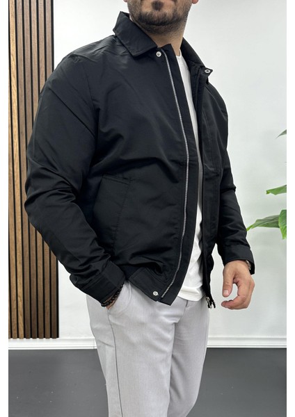 Erkek Gömlek Yaka Mevsimlik Ceket Siyah EDW210 modelleri