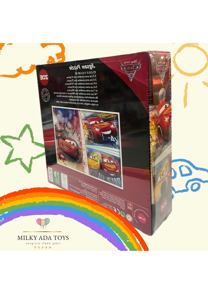 Dısney Cars 3 Puzzle 100 Parça Yapboz