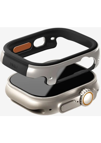 Apple Watch Ultra 49MM Kılıf Kasa ve Ekran Koruyucu Anodize Alüminyum Yüzey