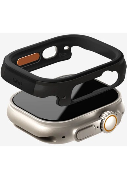 Apple Watch Ultra 49MM Kılıf Kasa ve Ekran Koruyucu Anodize Alüminyum Yüzey