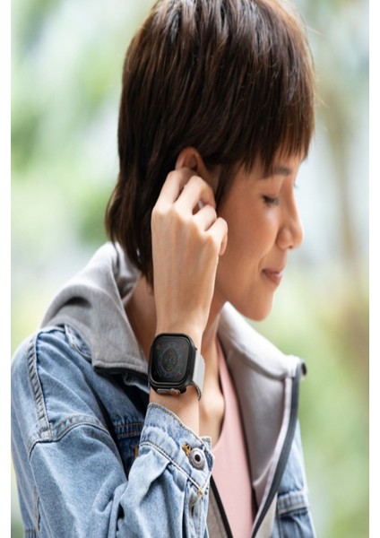 Apple Watch Ultra 49MM Kılıf Kasa ve Ekran Koruyucu Anodize Alüminyum Yüzey