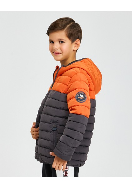 B Outerwear Padded Jacket Büyük Erkek Çocuk Açık Turuncu Mont SK242010-823