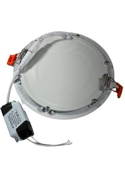 Sıvaaltı Beyaz (Gömme) LED Panel-Spot Lamba Işık GÜCÜ:12W Dış Çap:17 cm Delik Çap:15,5 cm