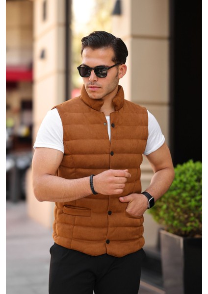 Erkek Kolsuz Süet Yelek modelleri