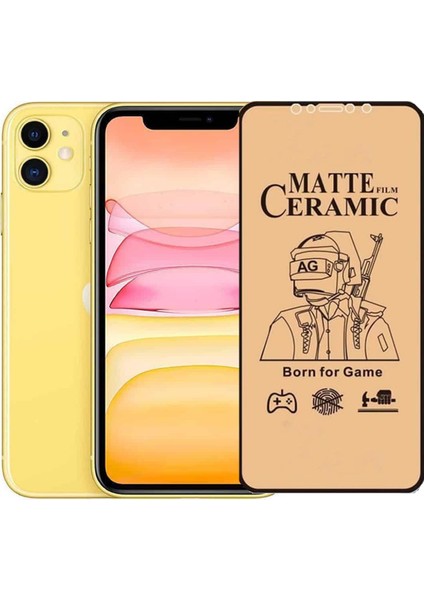 Apple iPhone 11 Ekran Koruyucu Mat Seramik Nano Tam Kaplayan Esnek