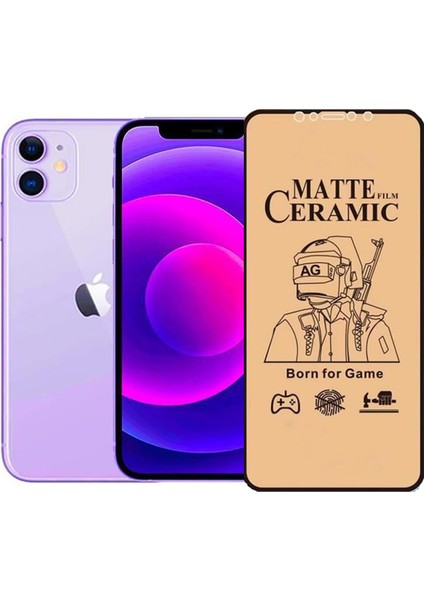 Apple iPhone 11 Ekran Koruyucu Mat Seramik Nano Tam Kaplayan Esnek