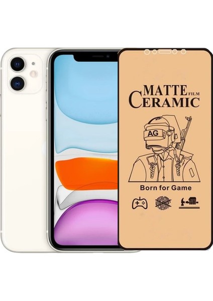 Apple iPhone 11 Ekran Koruyucu Mat Seramik Nano Tam Kaplayan Esnek
