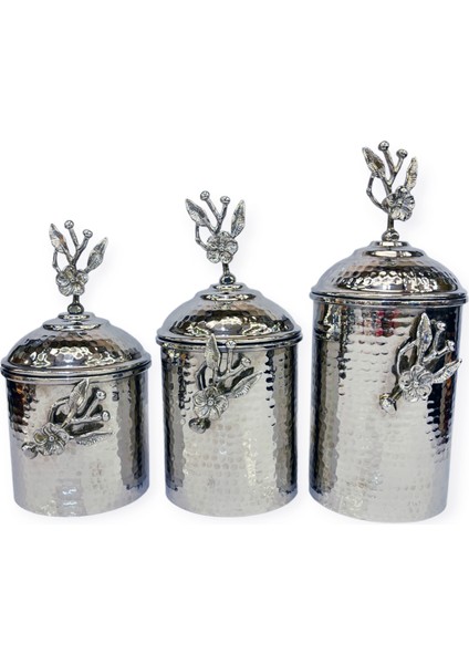 Dövme Bakır Japon Güllü Baharat Seti