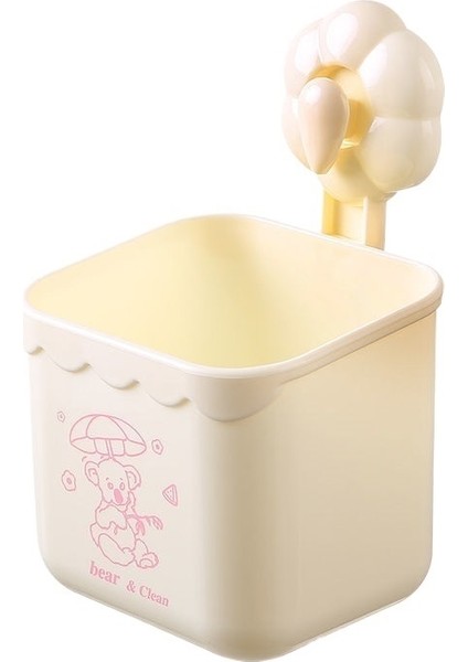 Vantuzlu Duvara Monte Depolama Masaüstü Çöp Sepeti Çöp Kutusu (Yurt Dışından)