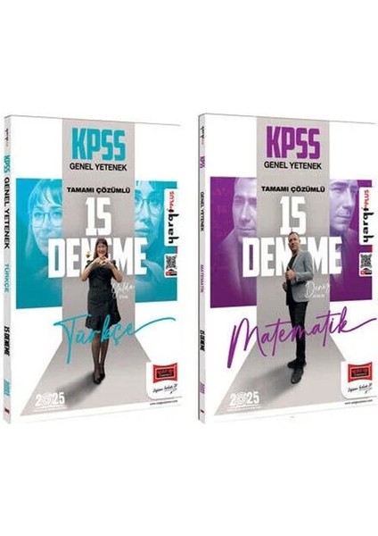 2025 KPSS Türkçe - Matematik 15 - 15 Deneme 2'li Set