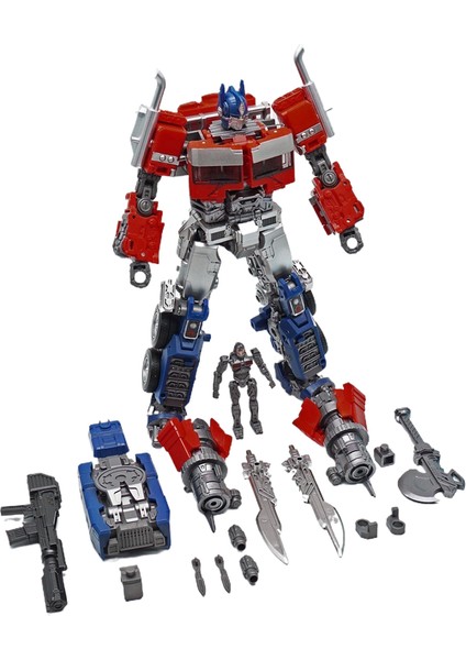 Transformers Ince Kaplamalı Optimus Prime Karakter Modeli Erkek Oyuncak Koleksiyon 20CM (Yurt Dışından)