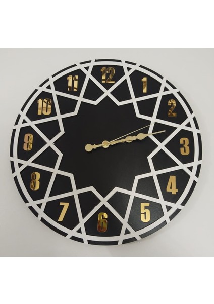 Salon-Oda-Iş Yeri Için Duvar Saati Mdf-Pleksi Çok Şık Tasarım