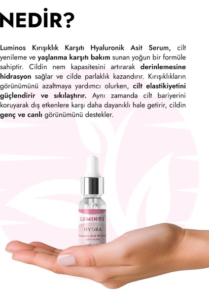 Anti-Aging Hyaluronik Asit Serum 10 ml