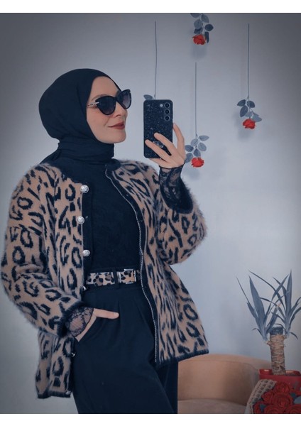 Leopar Hırka Kad modelleri