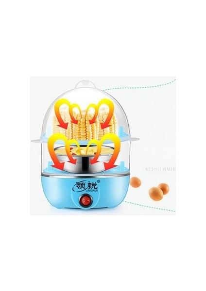 Mutfak Aracı 220 V Çok Fonksiyonlu Çift Katmanlı Yumurta Vapur Elektrikli Yumurta Ocak Vapur Ev Mutfak Kullanımı Tencere Kahvaltı | Yumurta Kazanları (Yurt Dışından)