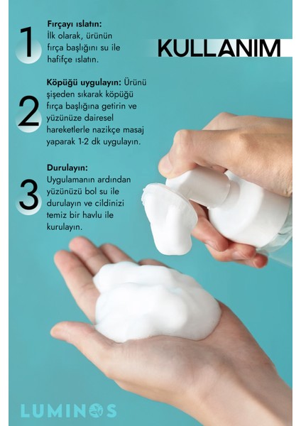 Yüz Temizleyici Arındırıcı Fırça Başlıklı Köpük - 150 ml