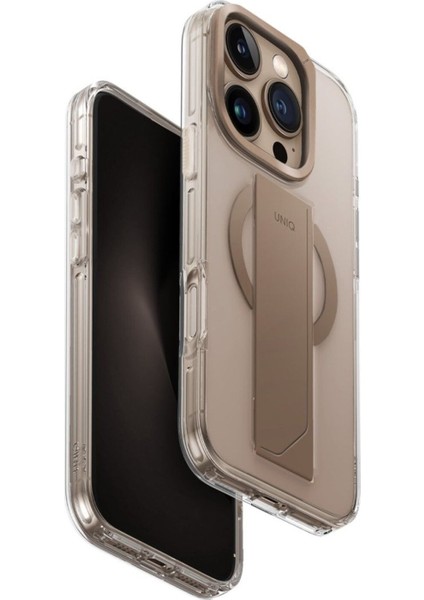 Apple iPhone 16 Pro Kılıf Heldro Max Serisi Magsafe Özellikli (Magclick™) Tutma Bandı (Flexgrip™)