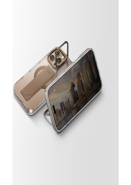 Apple iPhone 16 Pro Kılıf Heldro Max Serisi Magsafe Özellikli (Magclick™) Tutma Bandı (Flexgrip™)