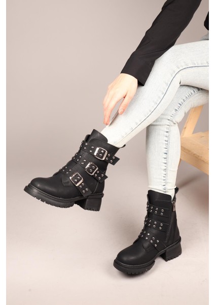 FEMKE Troklu Kadın Bot SİYAH fiyatları