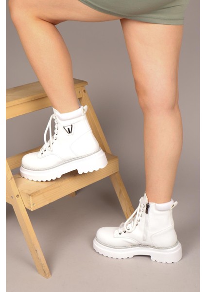 MARİT Bağcıklı Bot BEYAZ fırsatları