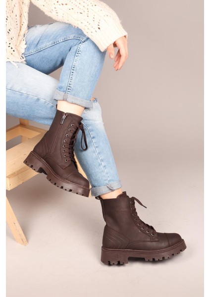 ADRİENN Dikiş Detaylı Kadın Bot KAHVERENGİ indirimleri