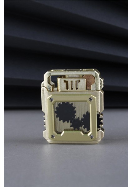 Benzinli Kapaklı Güçlü Tasarım Dönen Çark Altın Benzinli Çakmak CAKSM080T fiyatları