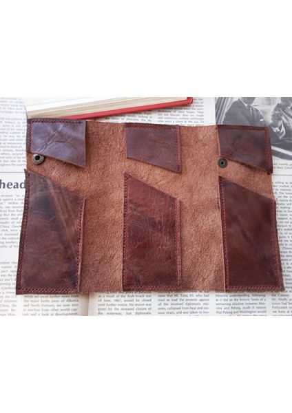 Gerçek Deri Tamamen El Emeği Özel Kalemleriniz Için Kalemlik 8 x 18 cm30NR5 fiyatları
