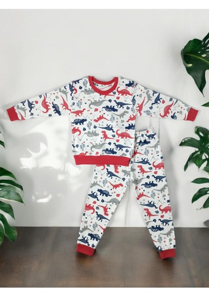 Çocuk Pijama Takımı Büyük Boy Ribanalı Tezgah Altı
