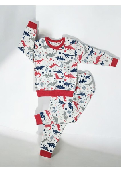 Çocuk Pijama Takımı Büyük Boy Ribanalı Tezgah Altı