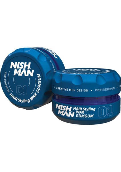 01 GumGum Aqua Saç Şekillendirici Wax - Güçlü Tutuculuk ve Parlak Görünüm 100 ml