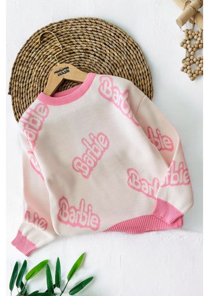 Barbie Triko Kız Çocuk kazak - Pembe
