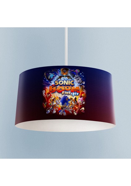 Bebek ve Çocuk Odası Sonic Boom Desenli Avize