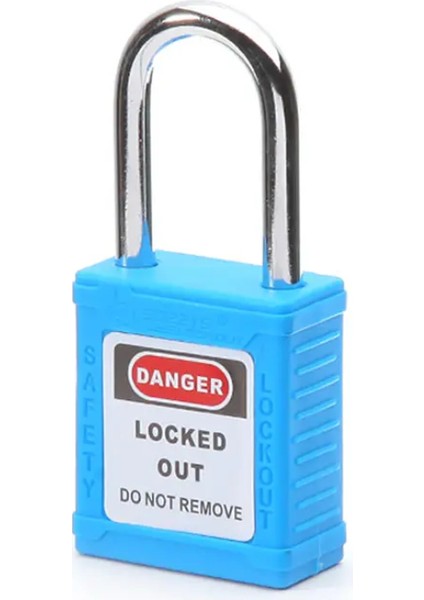 YD-G03 Eked Loto Ürünleri 38MM Çelik Çene Emniyetli Asmakilit Mavi