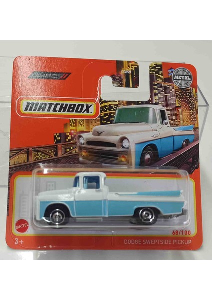 Match. 1:64 Dodge Sweptside Pick-Up ( Küçük Boy Metal Araç)