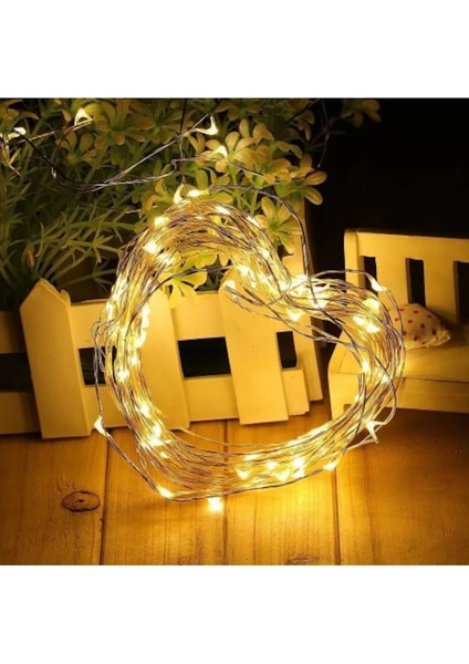 3 Metre Pilli Peri LED Sarı Işıklı Dekoratif Tel LED Süs Işık fırsatları