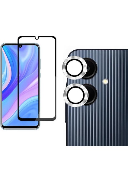 Samsung Galaxy A06 4g Tam Kapatan 5d Ekran Koruyucu + 3D Lens Koruyucu