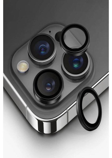 Apple iPhone 16 / Apple iPhone 16 Plus Lens Koruyucu Aluguard Serisi Cam Alüminyum Çerçeve