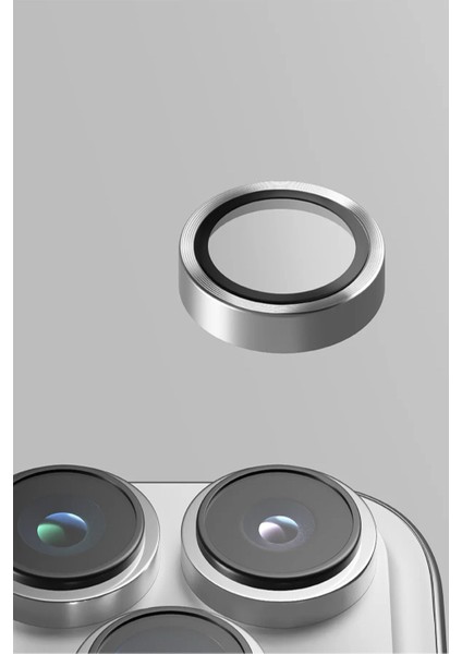 Apple iPhone 16 / Apple iPhone 16 Plus Lens Koruyucu Aluguard Serisi Cam Alüminyum Çerçeve modelleri