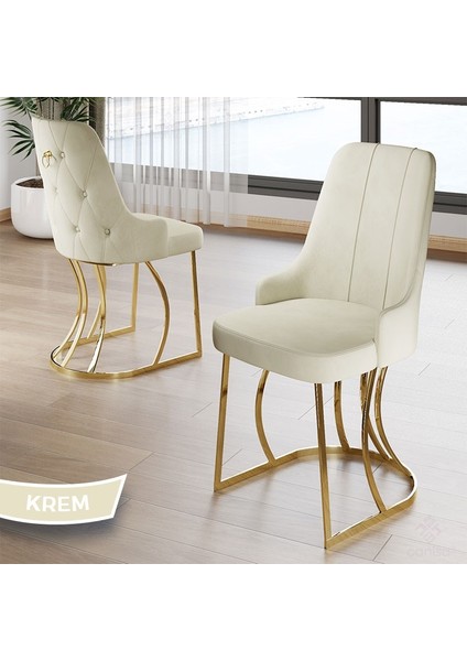 Epal Serisi 90 x 168 cm Lak Panel Siyah Mermer Desen Masa Takımı Gold Ayaklı 6 Sandalye fırsatları