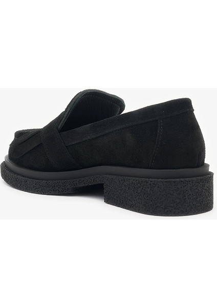 Livia Siyah Hakiki Deri Kadın Loafer modelleri