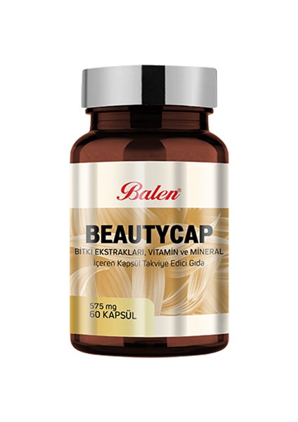 Beautycap Bitki Ekstraktları, Vitamin ve Mineral İçeren Kap