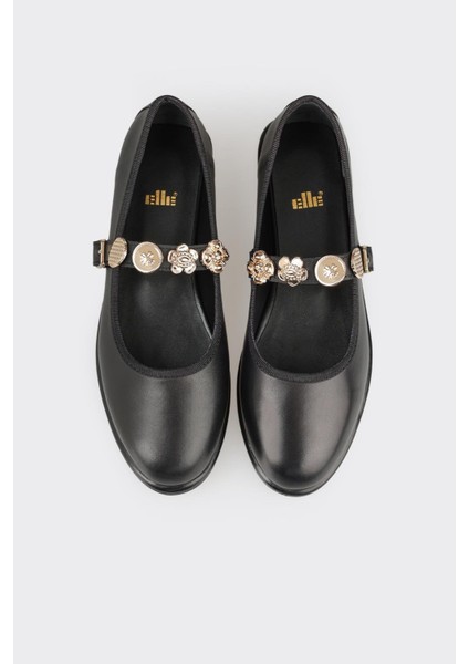 Siyah Deri Kadın Günlük Ayakkabı fırsatları