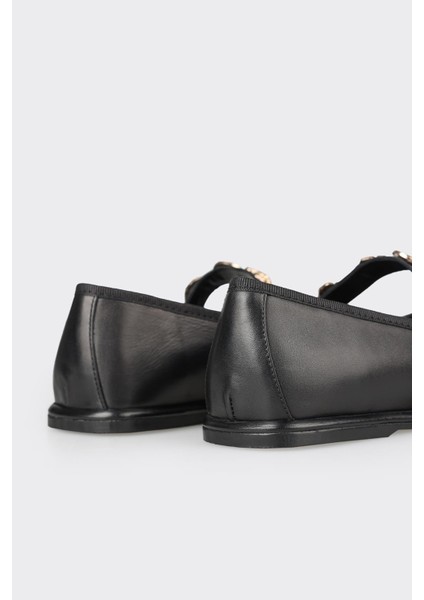 Siyah Deri Kadın Günlük Ayakkabı indirimleri