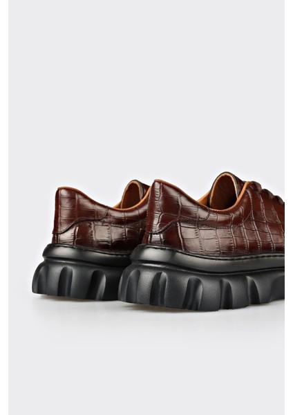 Kahve Deri Erkek Günlük Ayakkabı indirimleri