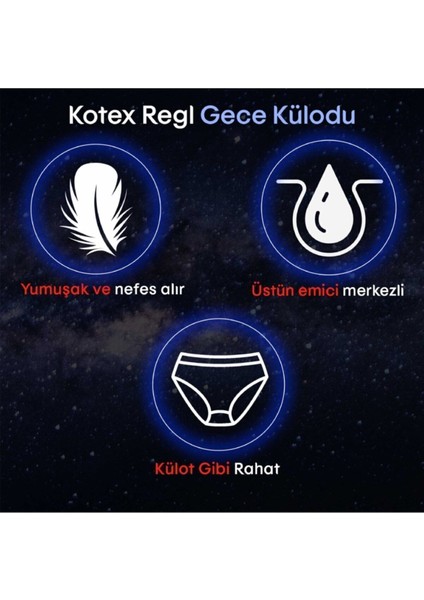 Regl Gece Külodu 2'li 5 Paket