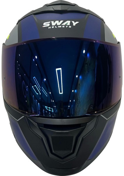 Kask Sway Sw 912 B1 Blue Çene Açılır