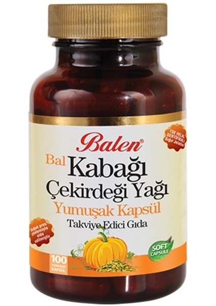 Bal Kabağı Çekirdeği Yağı Yumuşak Kapsül 1380 Mg* 100